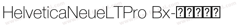 HelveticaNeueLTPro Bx字体转换